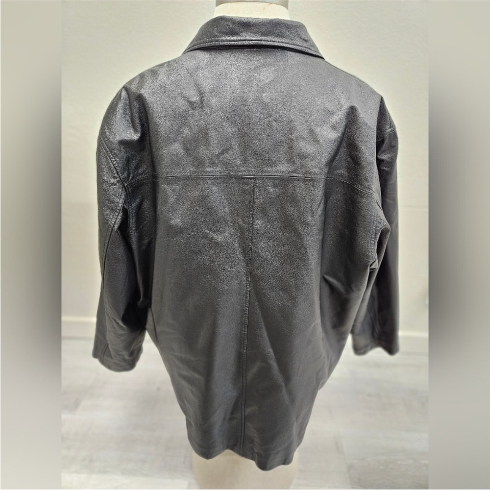 Classic Black Leather Jacket - Picture 4 of 7